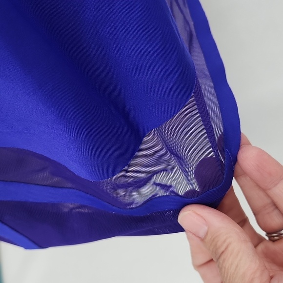 ATHLETA Paradise Blue Short Sleeve UPF 50+ Cadence Tee Top - Picture 4 of 9